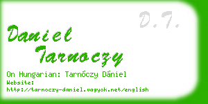 daniel tarnoczy business card